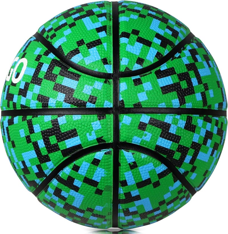 PECOGO Official Rubber Basketball Outdoor Indoor Mens Basketball Ball Size 3/4/5/6/7 for Kids Youth Teen Boys and Girls Gift Ideas(Without Pump) - Image 4